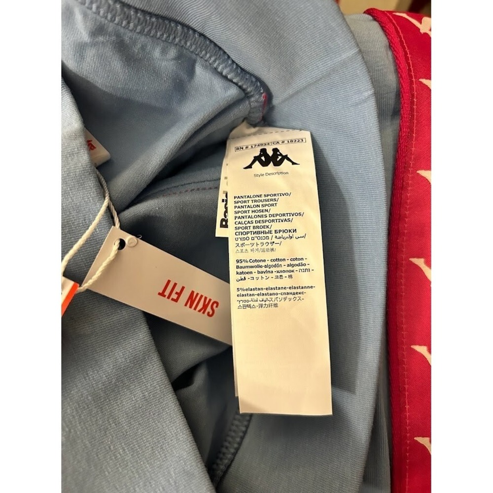 Women's kappa joggers Grey with Red border Size Medium - Picture 8 of 11